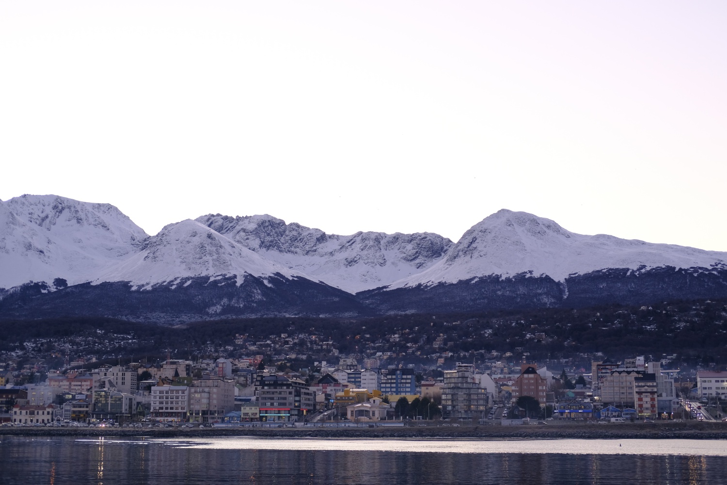 I like Ushuaia, it's a small town with a population of about 60,000 people.