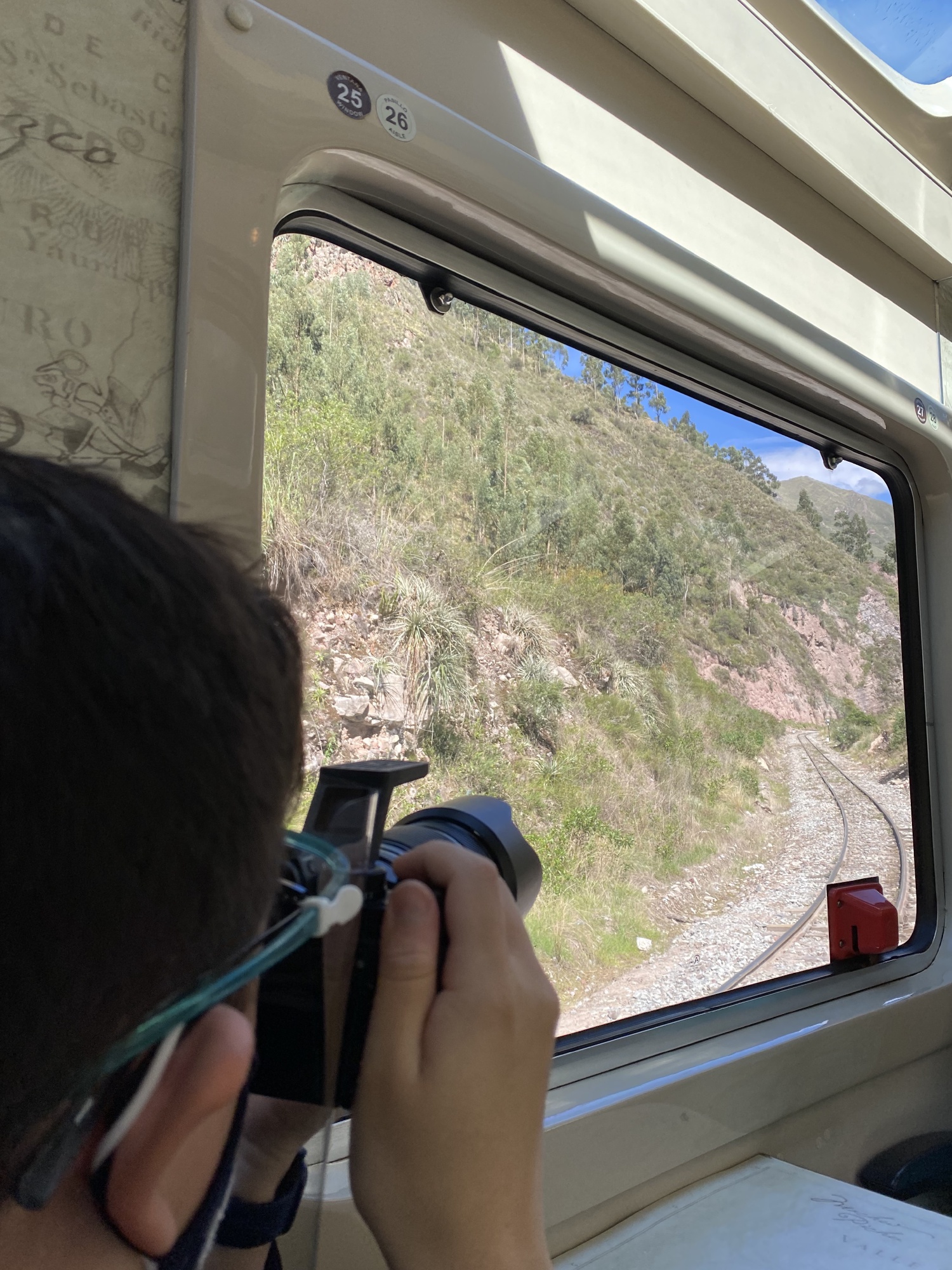 This was the part of the train where it had to maneuver the whole train a bit to get up Machu Picchu 