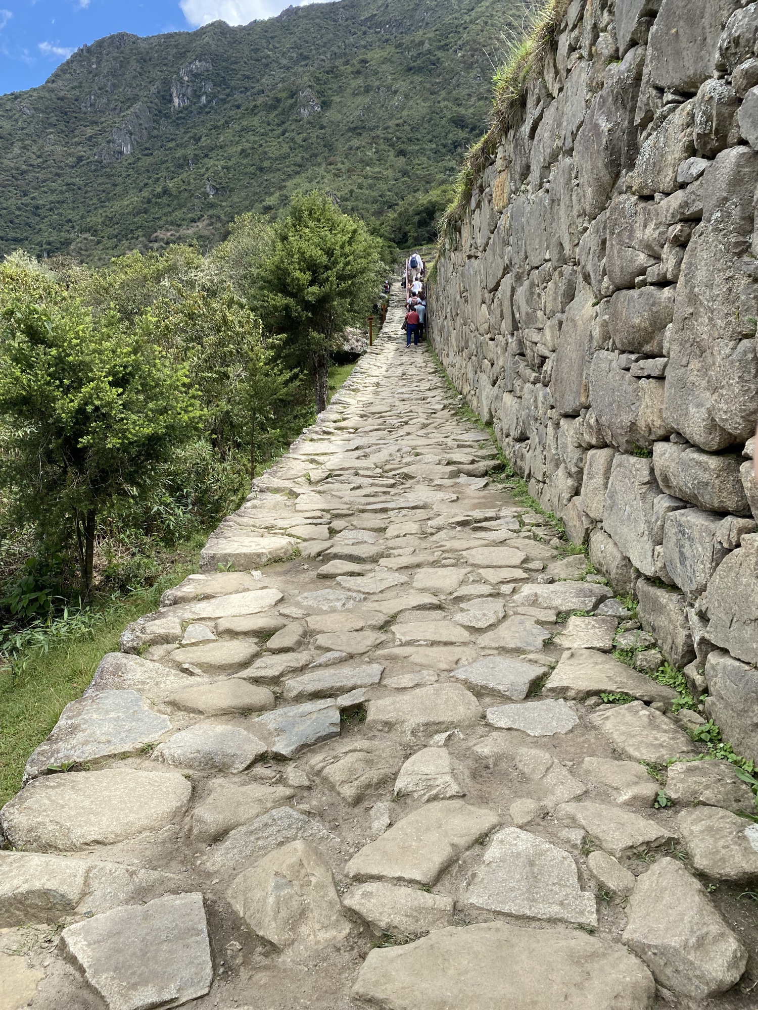 Our tour guide kept asking if I wanted to have a break, so I obliged. It was difficult because the paths were narrow, and this was where it ended up in - finally I can breathe better!