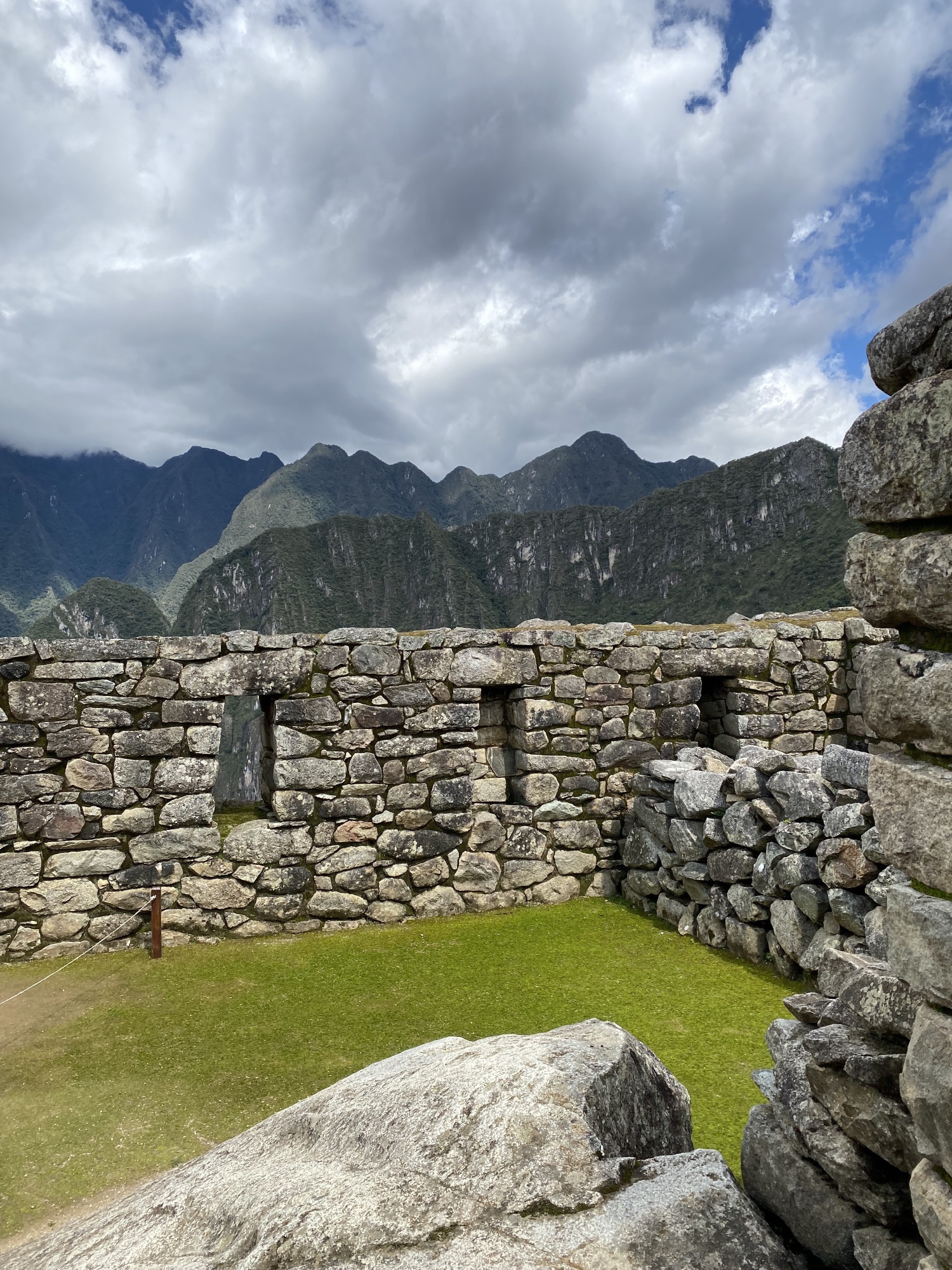 A typical house in Machu Picchu, this would have a roof on it