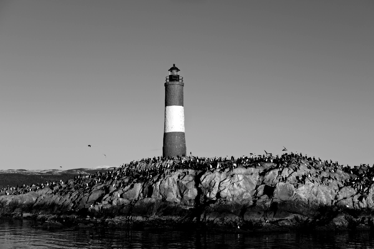 Faro Les Eclaireurs, our second to the last stop, this is the furthest we'll go out in the water