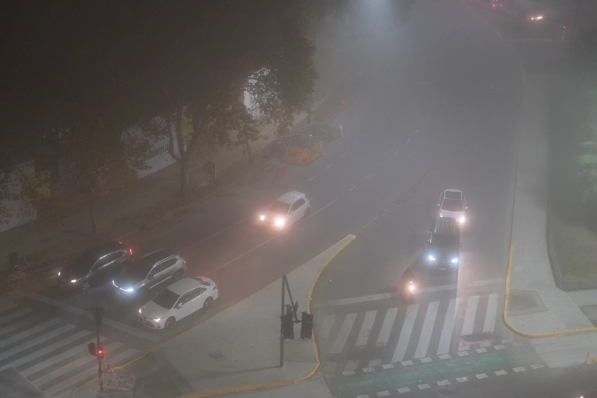 Foggy from morning UNTIL night!