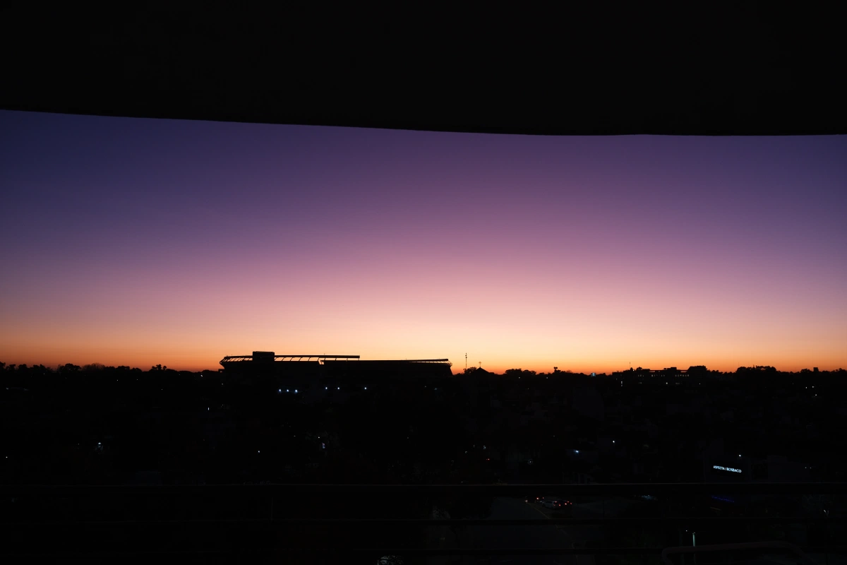 The sky would change colors in a matter of minutes, and the city would wake up with it