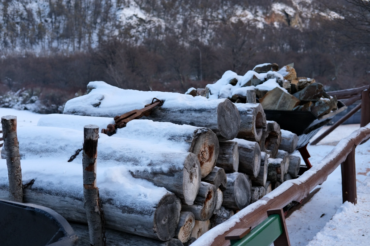 In the Macarena stop, this is where the prisoners loaded the train with wood for burning