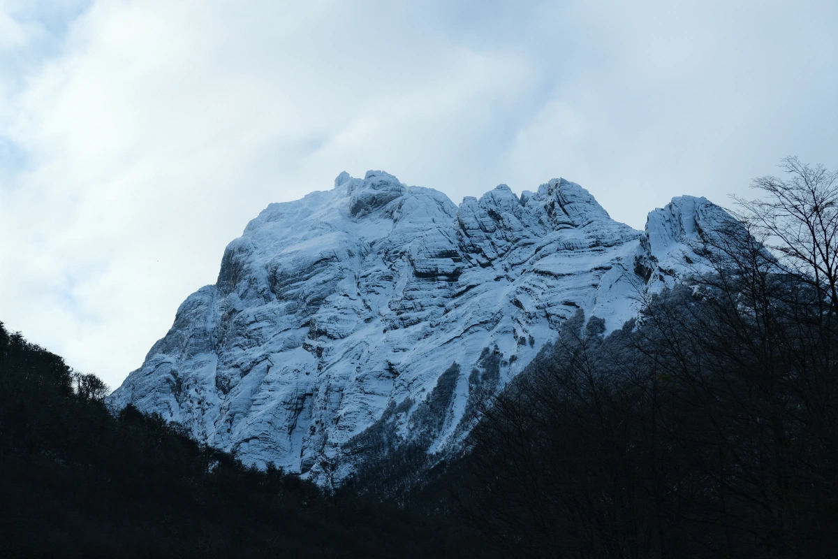 I am perpetually in awe of big formations with snow on it - definitely not something we see in the Philippines!
