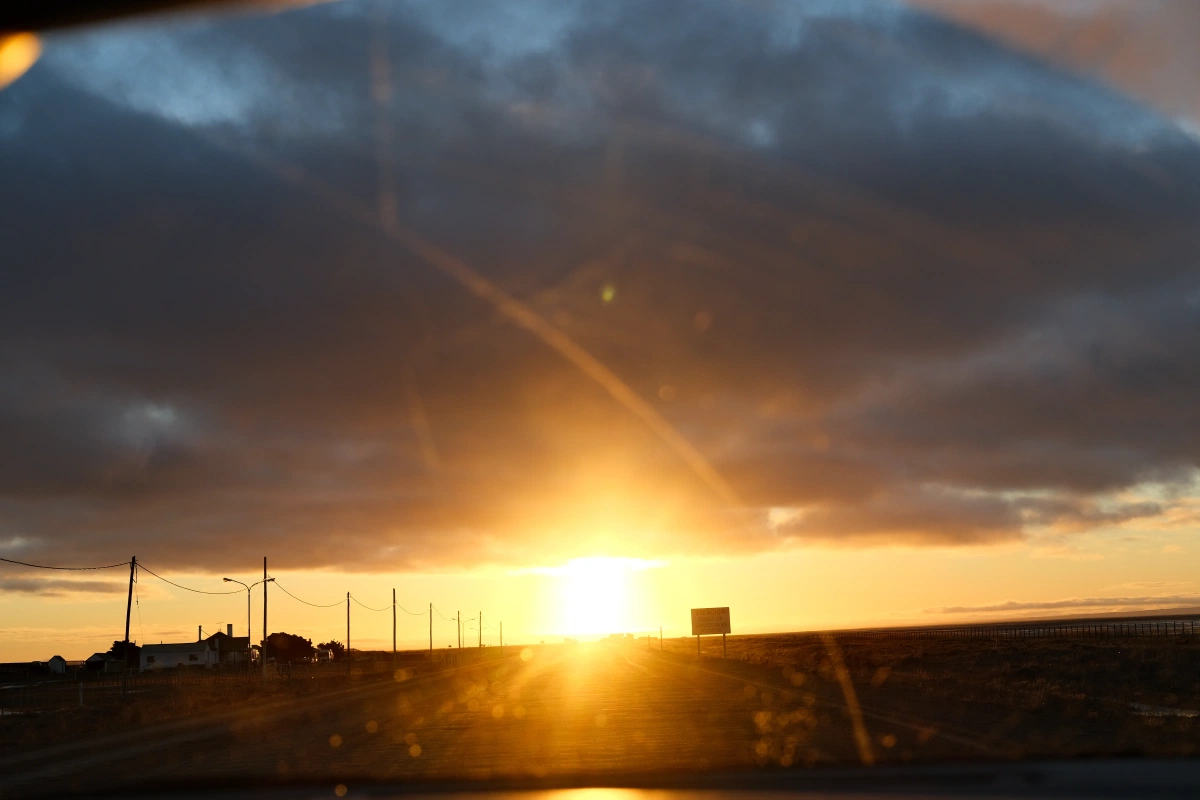 It was pretty though, seeing the sun set through flatlands
