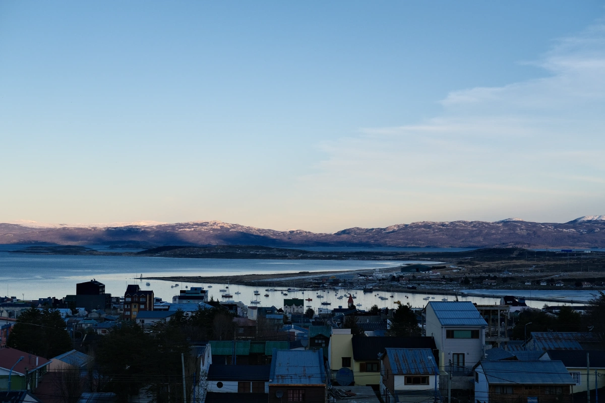 Day 3 of driving around - a view of Ushuaia from higher up - see the ports?