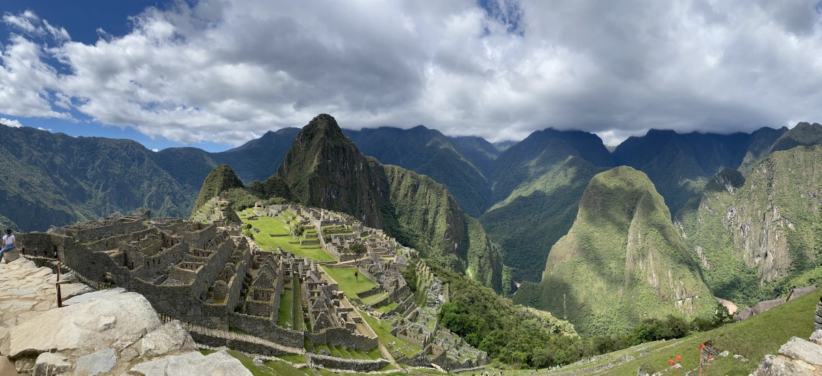 A panorama of the view from the top