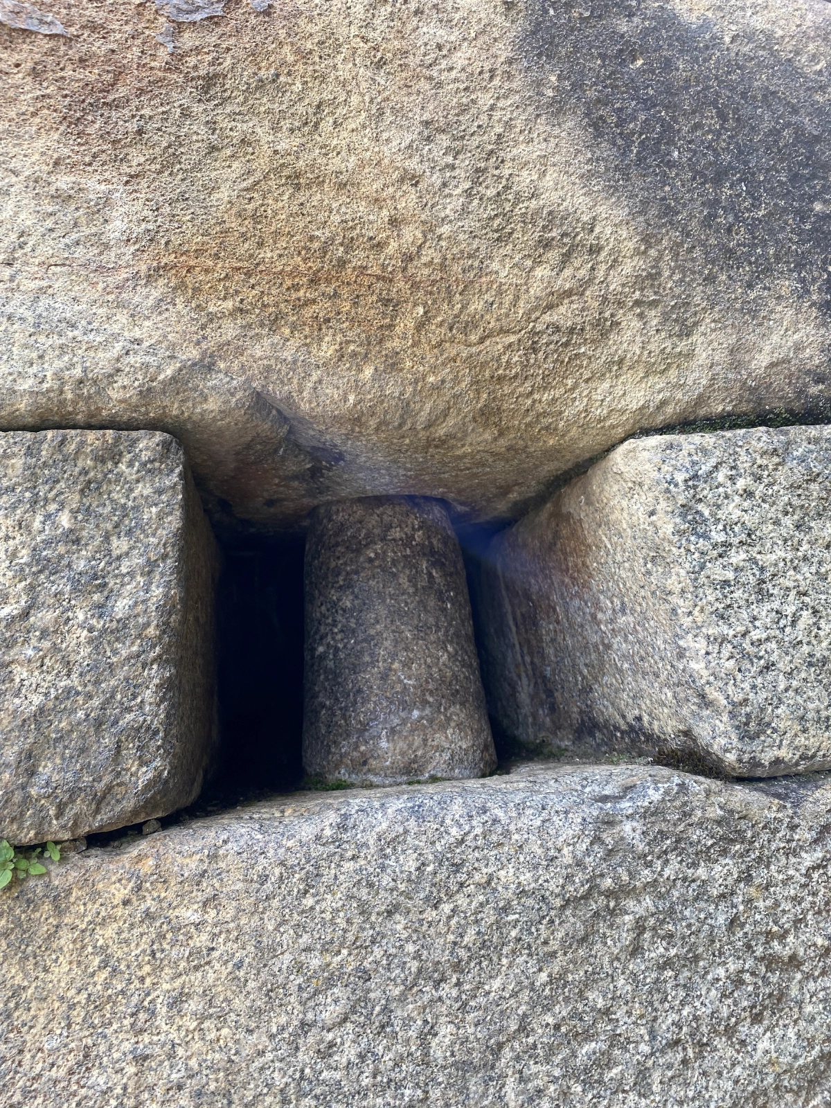 The Incan engineers really thought of everything - they had locks built in to the structures