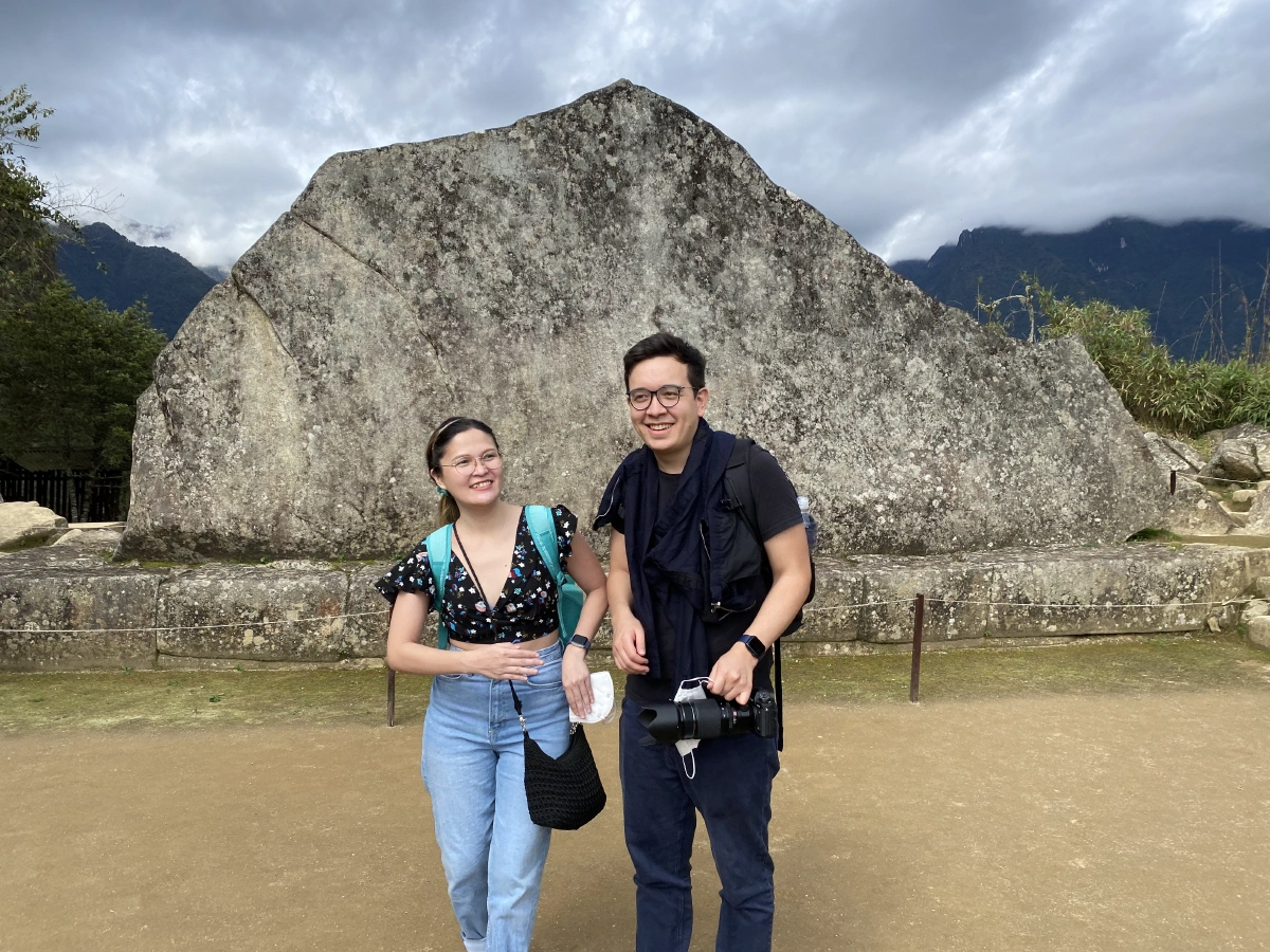 In front of the Sacred Rock, of all places :(