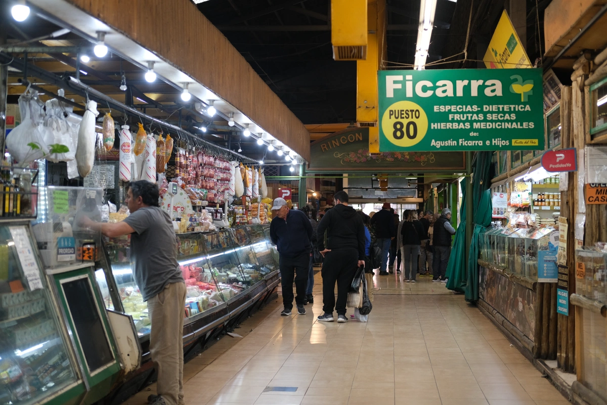 Very European, compared to markets in Colombia, Peru...