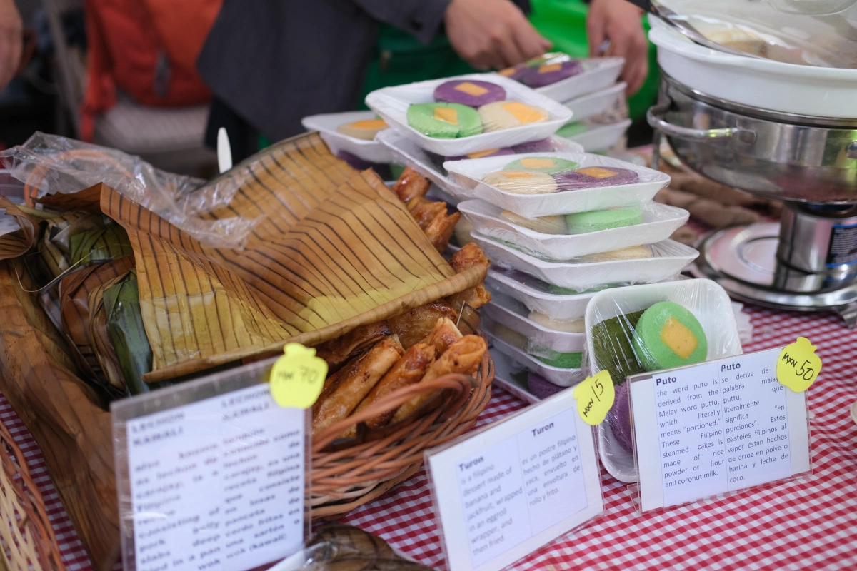 They had liempo, turon, puto which were a great hit to the Mexicans visiting the booth!