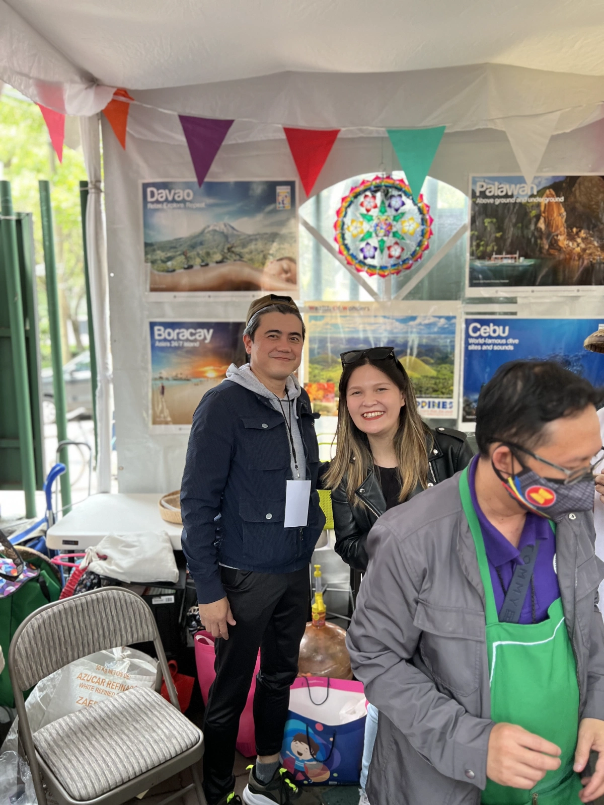 When I asked Alex to take a photo of me in the Philippine booth, I recognized this guy because he was the one to register me to vote last year! Thanks Mr. Vince!