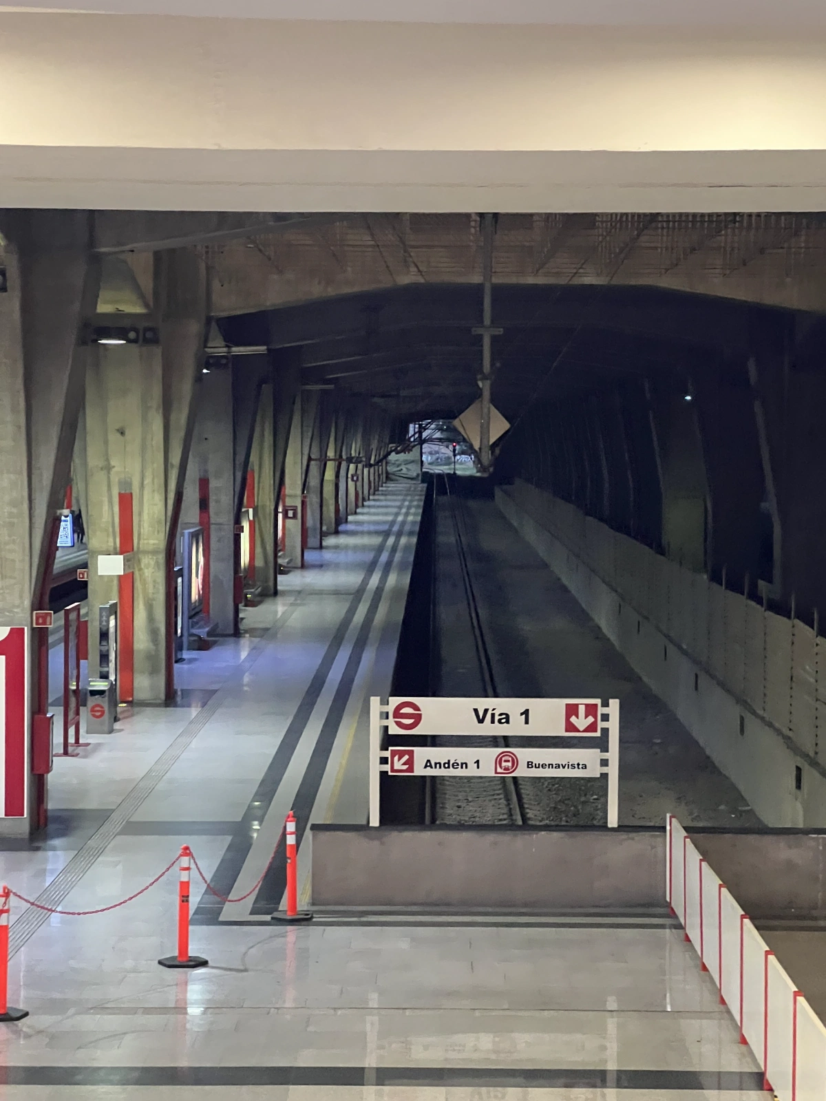 The mall is a giant train station.