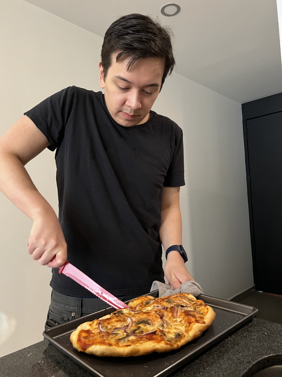 Made pizza again after makinga bunch in Argentina!
