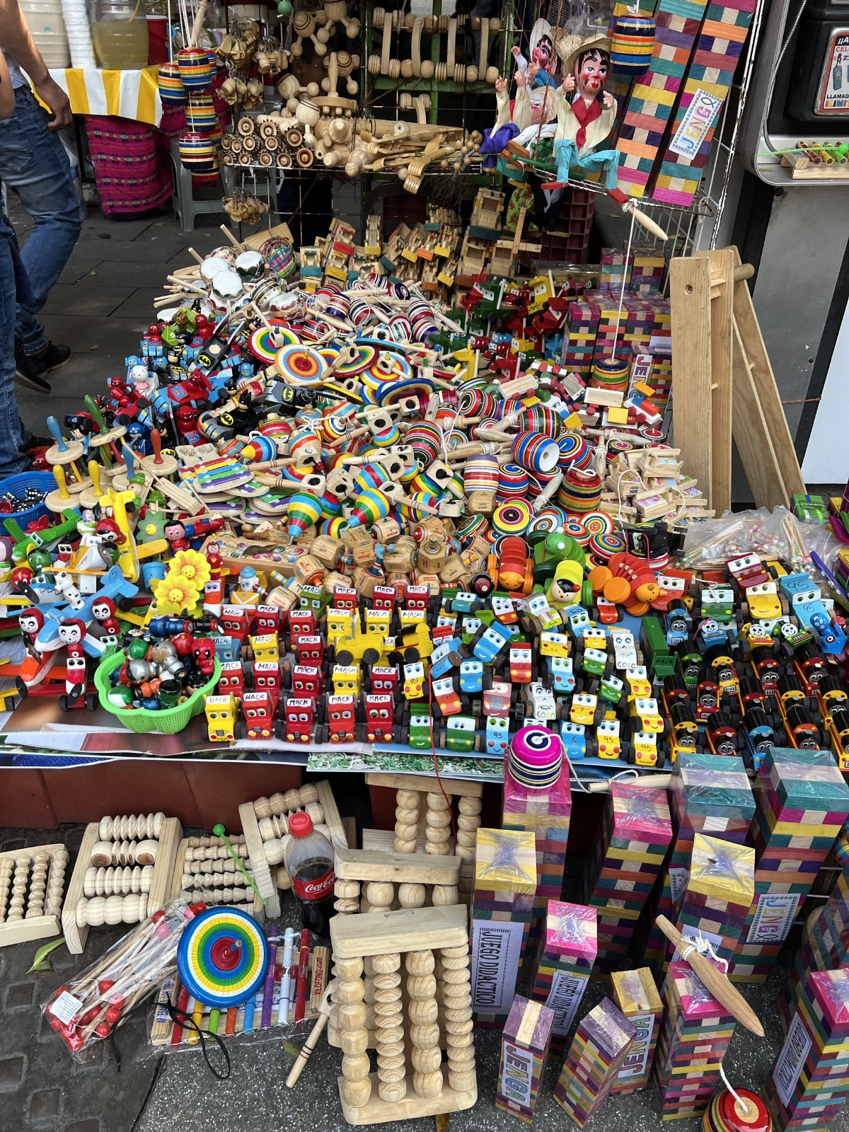 Whenever I see markets, I know I can't buy because I don't have room in our luggage.