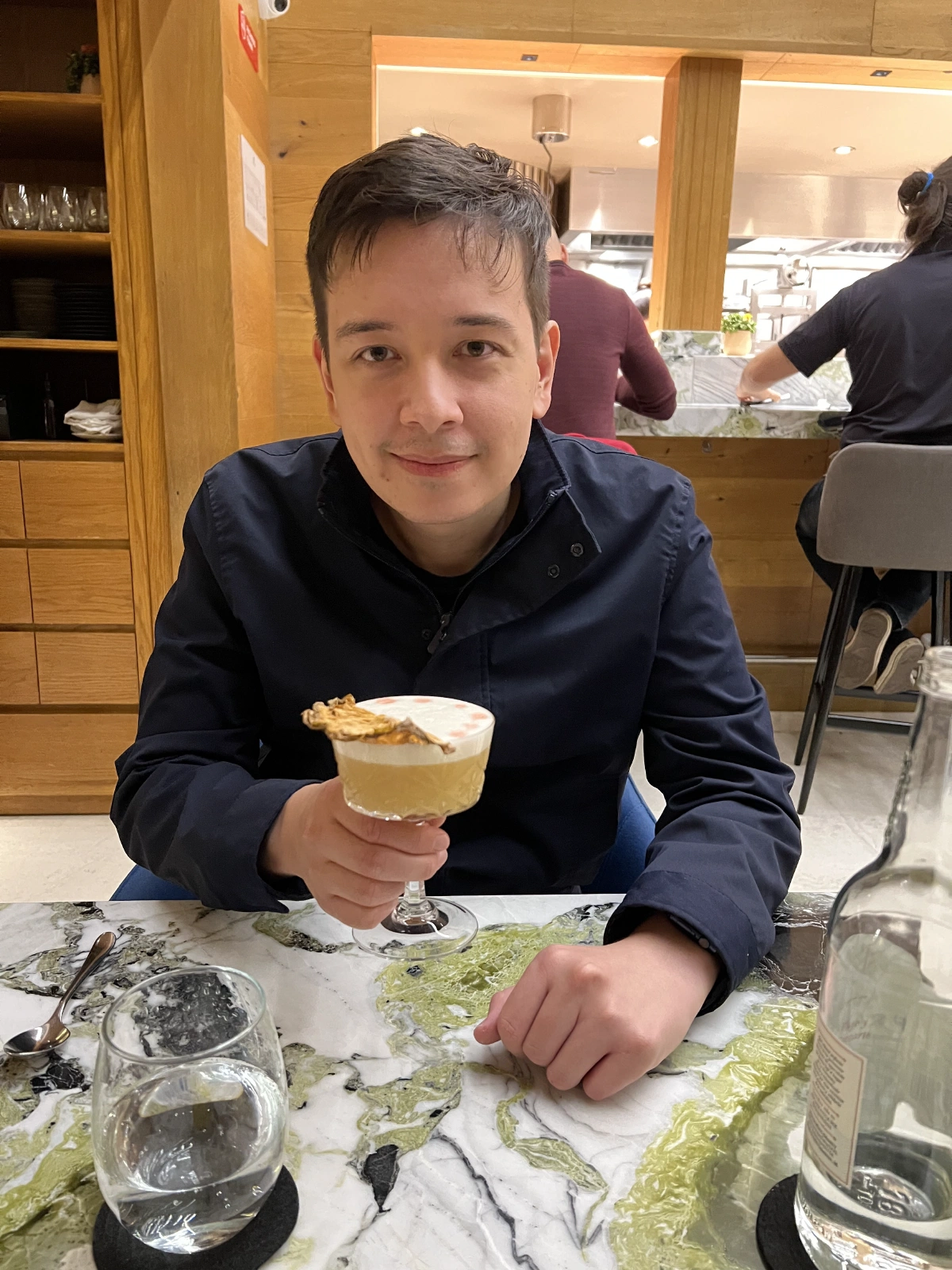 I didn't know that it was the chef's girlfriend who designed Quintonil's drinks! 