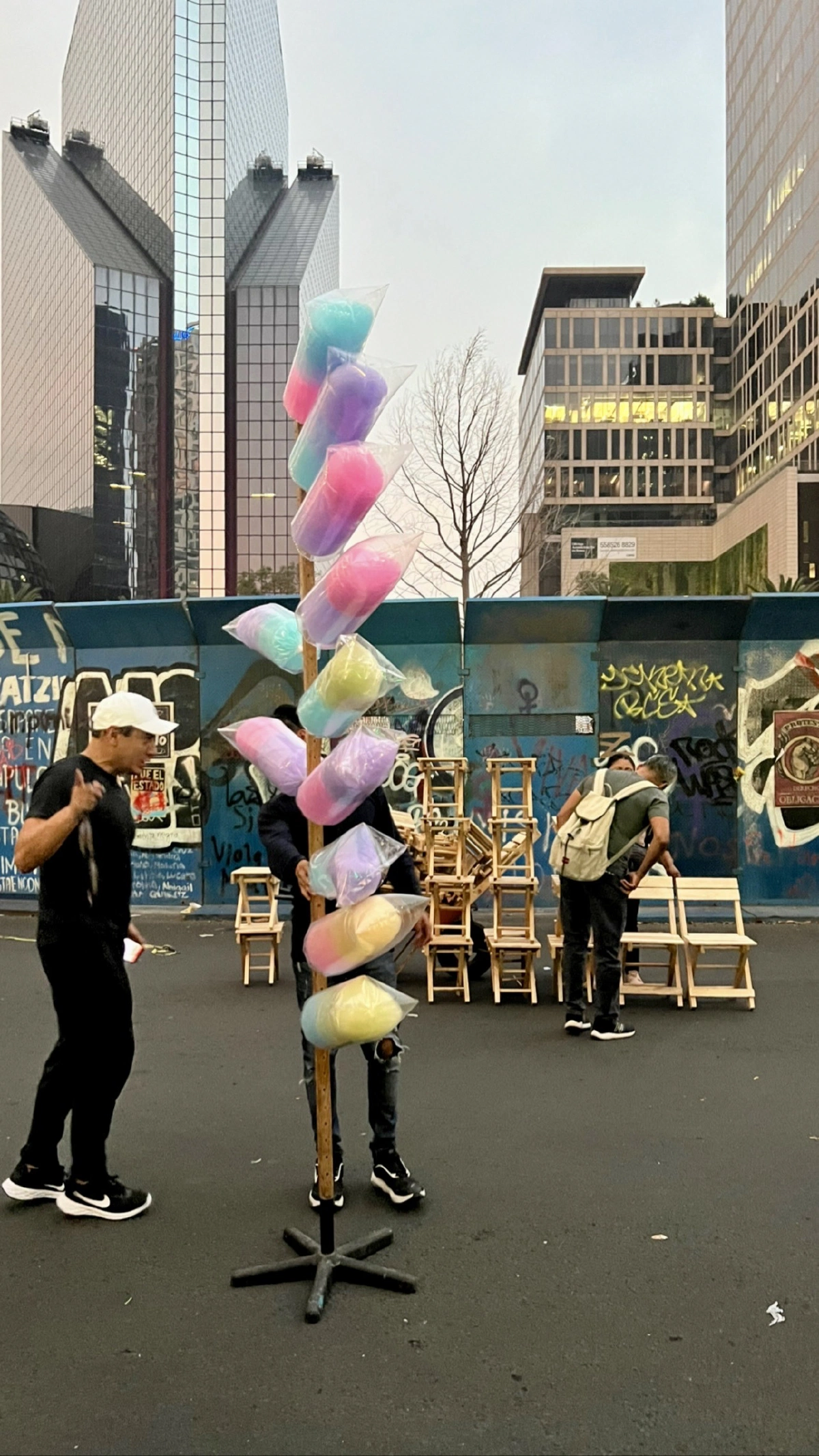 Cotton candy everywhere.